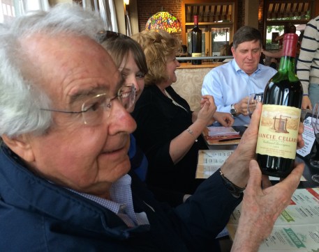 Warren Winiarski holds a bottle of the 1968 Ivancie Cellars Cabernet Sauvignon, a wine he created for Gerald Ivancie and Colorado’s first post-Prohibition commercial winery. Winiarski, founder of Stag’s Leap Cellars, is renowned as the winner of the 1976 Judgment of Paris. 